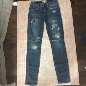 Paige verdugo ultra skinny multi media distressed